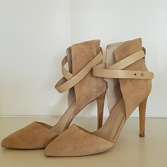 Joe's Jeans Shoes - Joe's Jeans tan leather ankle strap heel